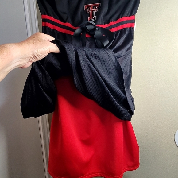 Girlie Game Gear Texas Tech Colors, Strapless Dress, Size Small - Picture 5 of 11